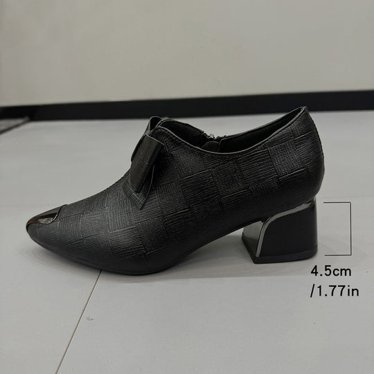 Damen elegante Stiefeletten mit modischem Schleifen-Detail und modernem Vorderteil EB