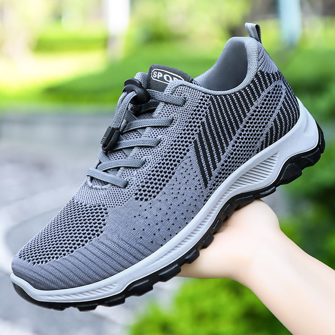 Damen Sportliche Mesh-Sneaker mit elastischem Schnellschnürsystem EB