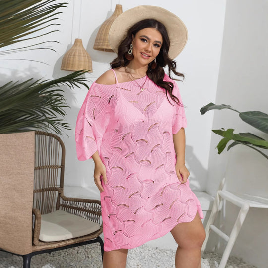 Damen luftig-leichter Häkel-Poncho EB