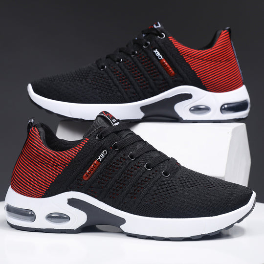 Damen Sportliche Sneakers mit atmungsaktiver Oberflächenstruktur und dämpfender Sohle EB
