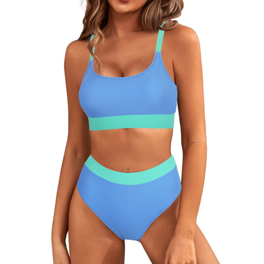 Damen Bikini-Set mit hohem Bund und sportlichem Schnitt EB