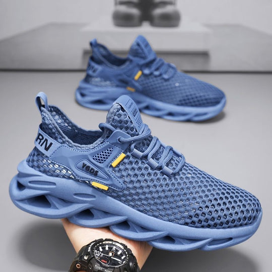 Damen Atmungsaktive Sport Sneakers mit dynamischem Sohlenprofil und flexiblem Mesh-Obermaterial EB