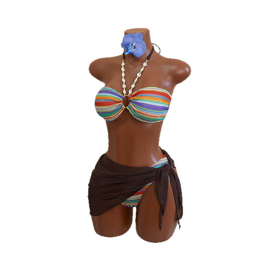 Damen Bandeau-Bikini mit aufregendem Design EB
