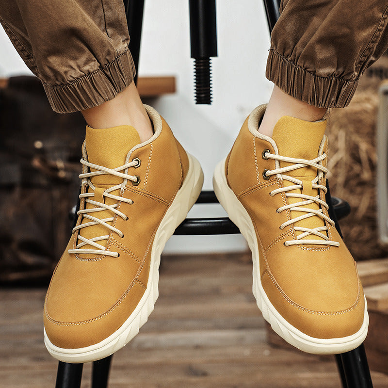 Herren Bequeme und modische Wanderstiefel mit hohem Kragen EB