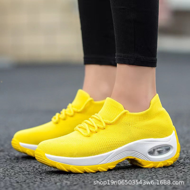 Damen Atmungsaktive Komfort Sneakers mit elastischem Obermaterial EB