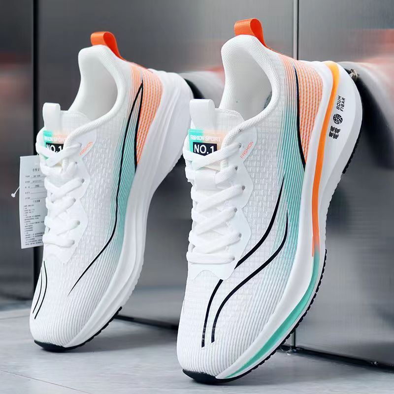 Damen Sportliche Laufschuhe mit dämpfendem Komfort und atmungsaktiver Oberflächenstruktur EB
