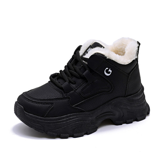 Damen Winterliche Chunky Sneakers mit kuscheligem Innenfutter EB