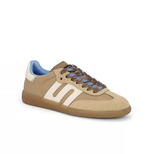 Damen Freizeit Sneakers mit hochwertiger Oberflächenstruktur und modischen Schnürdetails EB