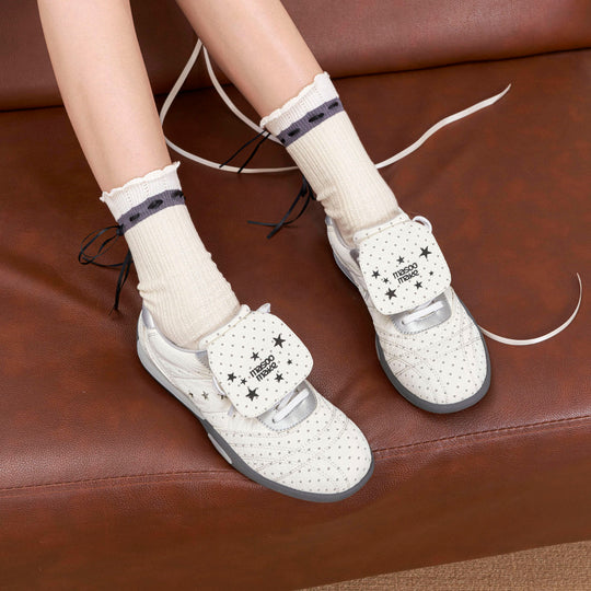 Damen Freizeit-Sneaker mit bequemem Klettverschluss und atmungsaktiver Sohle EB