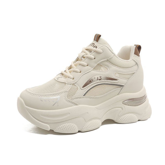 Damen Sportliche Chunky Sneakers mit atmungsaktivem Mesh-Obermaterial EB