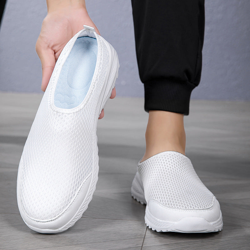 Unisex nan atmungsaktiver Mesh-Mule mit griffiger Flexlaufsohle und gepolstertem Komfortfußbett EB