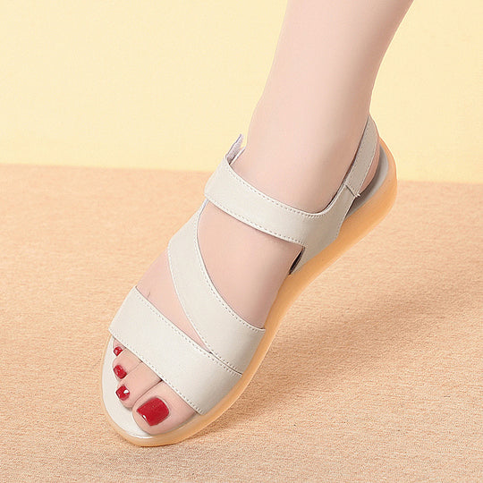 Damen Komfortable Sandalen mit verstellbarem Fesselriemen und dämpfender Sohle EB