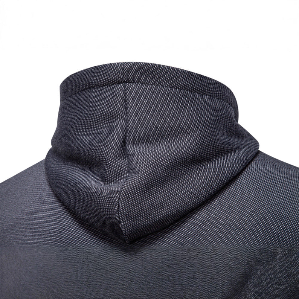 Herren funktionale Sweatjacke mit praktischer Kapuze und modernem Reißverschluss EB