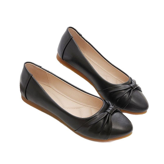 Damen Elegante Ballerinas mit modischem Knoten und weichem Innenfutter EB