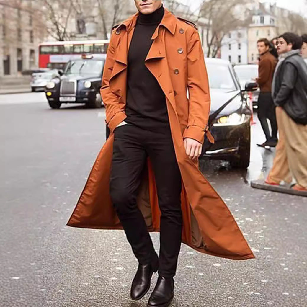Herren klassischer Trenchcoat EB