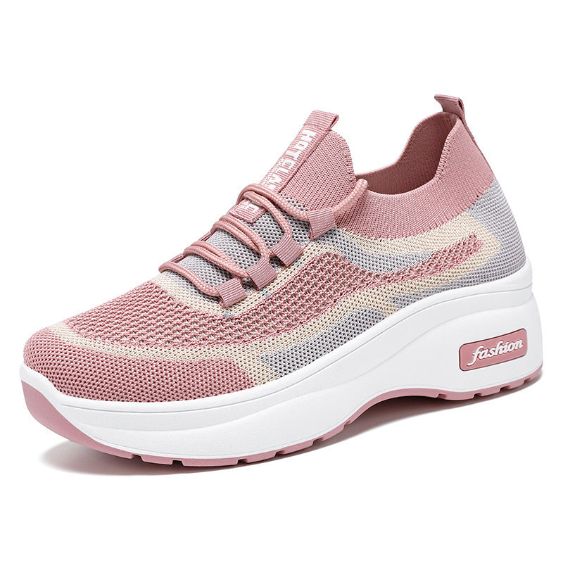 Damen Leichte Sport Sneakers mit atmungsaktivem Netzdesign EB