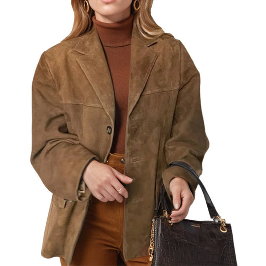 Damen Elegante und gemütliche Blazerjacke EB