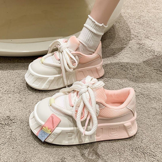 Damen Sneakers im farbenfrohen Design mit atmungsaktiver Sohle EB