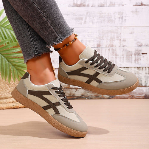 Damen modische Sneakers aus hochwertigem Wildleder mit rutschfester Sohle EB