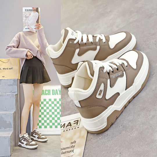 Damen Hochformat Sneakers mit modischem Design und rutschfester Sohle EB