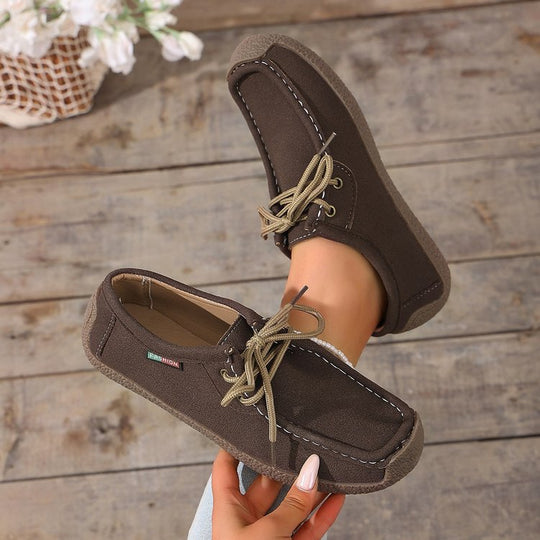 Damen Freizeitschuhe mit komfortabler Schnürung und rutschfester Sohle EB