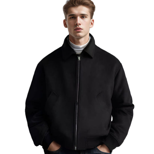 Herren Fleecejacke im sportlichen Stil mit praktischem Reißverschluss und seitlichen Taschen EB