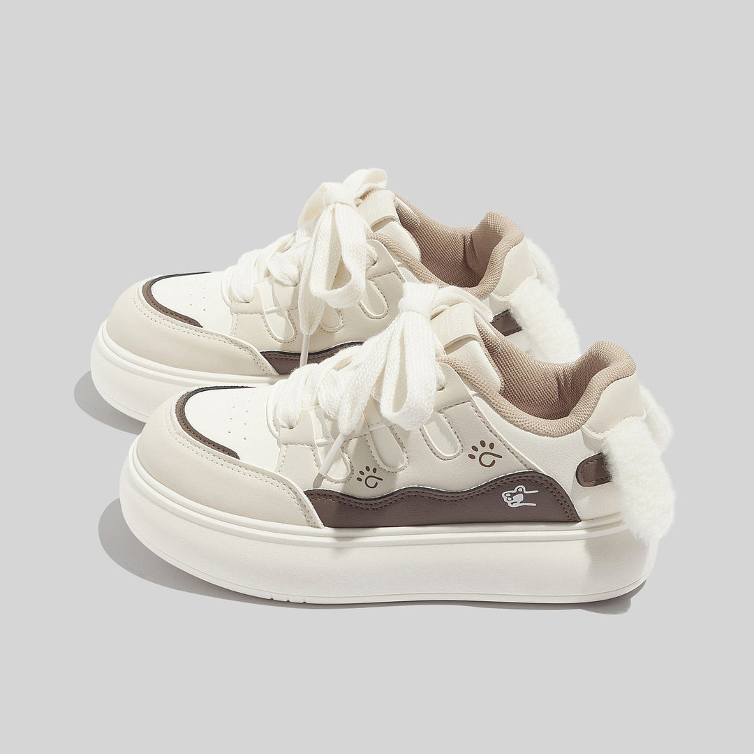 Damen Sneakers mit verspieltem Tiermotiv und weichem Innenfutter EB