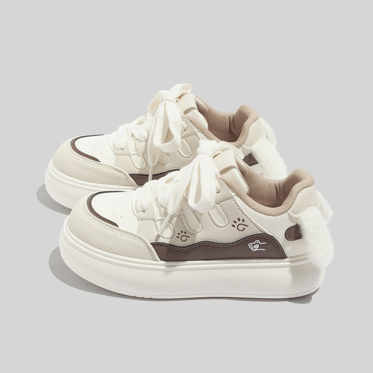 Damen Sneakers mit verspieltem Tiermotiv und weichem Innenfutter EB