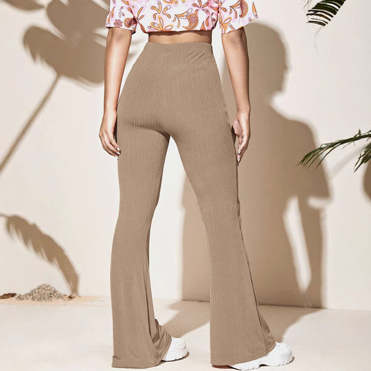Damen Flared Strickhose EB