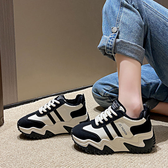 Damen modische Sneakers mit atmungsaktivem Mesh-Obermaterial und dämpfender Laufsohle EB