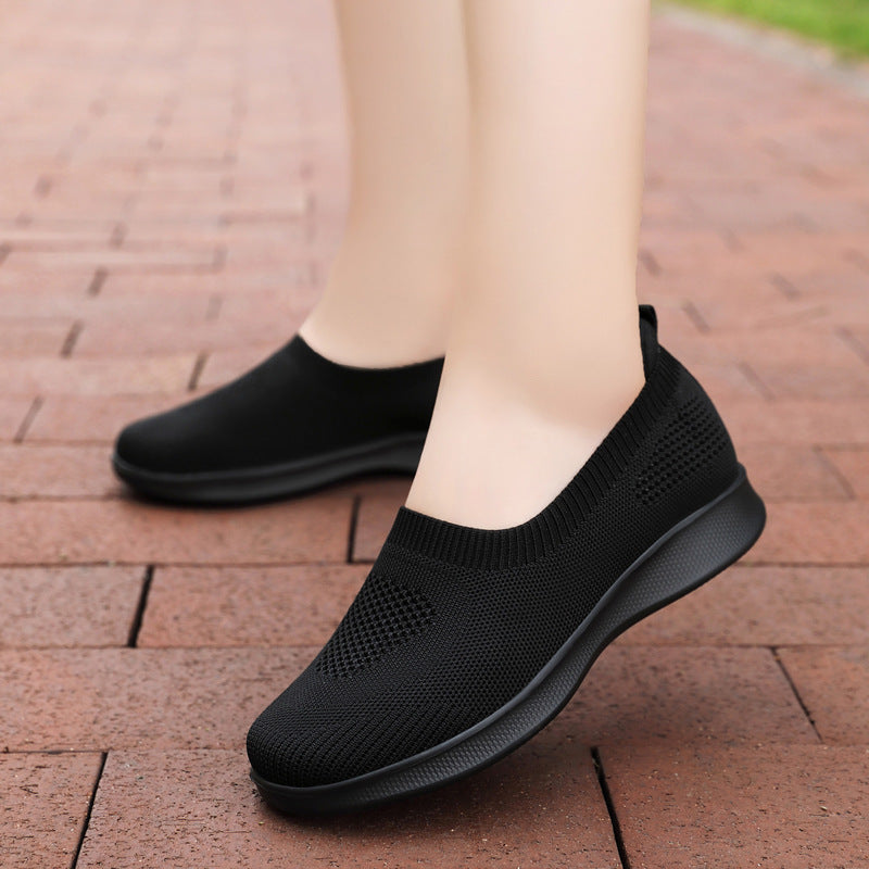 Damen nan nahtloser Slip-On Komfortschuh mit elastischem Maschenobermaterial und federleichter EVA-Laufsohle EB