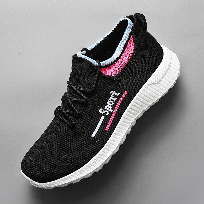 Damen Sportliche Kompressionssneaker mit elastischem Obermaterial EB