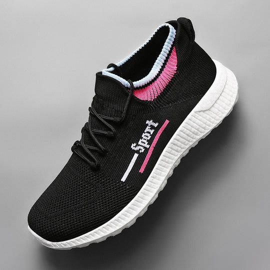 Damen Sportliche Kompressionssneaker mit elastischem Obermaterial EB