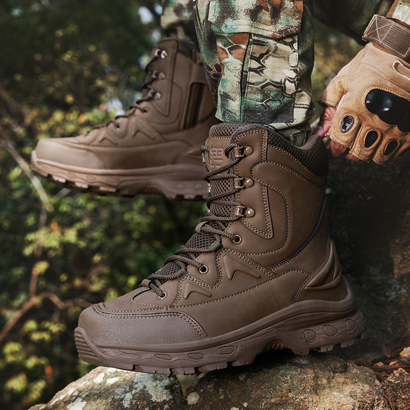 Herren modische Outdoor-Boots mit hohem Knöchelschutz und rutschfester Sohle EB