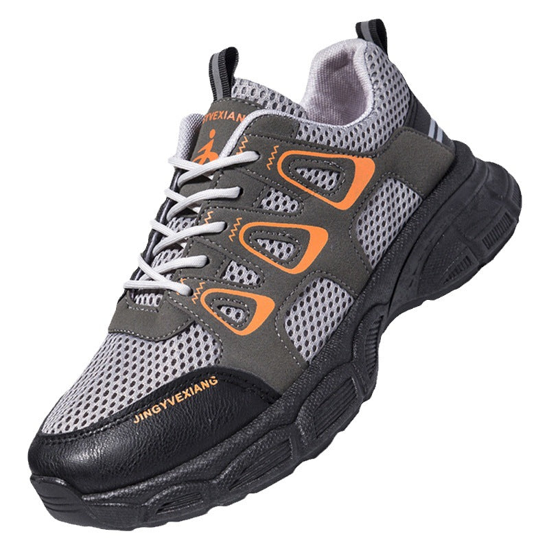 Damen Sportliche Atmungsaktive Sneakers mit rutschfester Sohle und elastischen Elementen EB