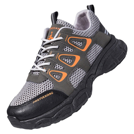 Damen Sportliche Atmungsaktive Sneakers mit rutschfester Sohle und elastischen Elementen EB