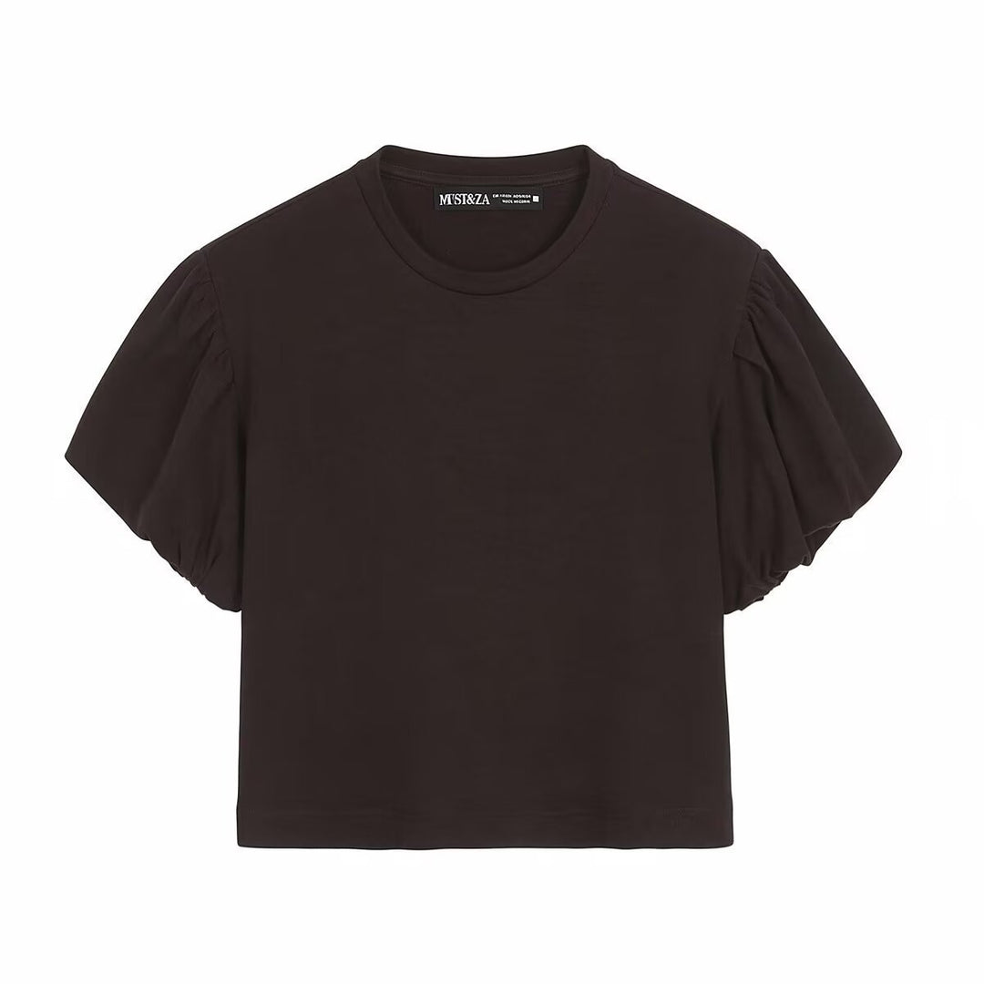 Damen T-Shirt mit voluminösen Ärmeln und modernem Schnitt EB