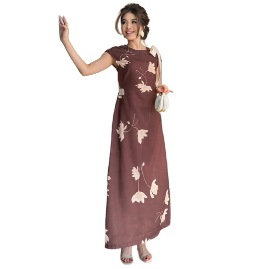 Damen Maxi-Kleid mit floralem Design EB