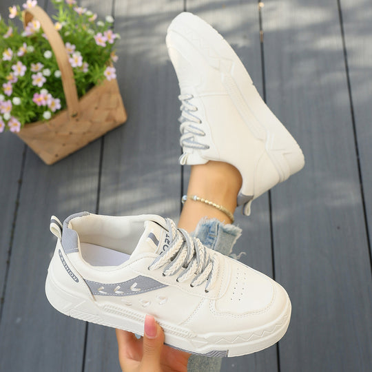 Damen Modische Sneaker mit atmungsaktiver Oberflächenstruktur und flexibler Sohle EB