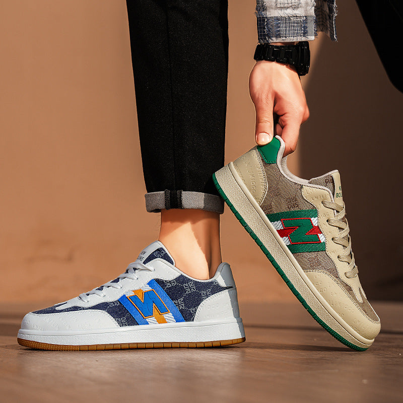 Damen modische Sneakers mit verstärktem Fersenbereich und atmungsaktiver Oberflächenstruktur EB