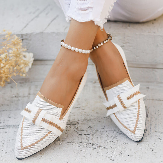 Damen Ballerinas mit eleganter Schleifenapplikation und atmungsaktivem Obermaterial EB