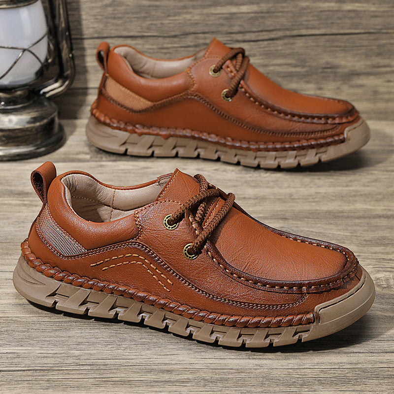 Herren Bequeme und robuste Schnürschuhe mit rutschfester Sohle EB