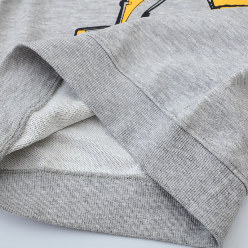 Jungen Sweatshirt mit kreativem Baukran-Design EB