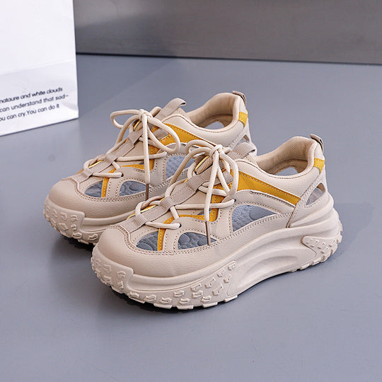 Damen Sneakers mit sportlichem Design und atmungsaktiven Mesh-Einsätzen EB