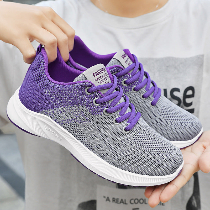 Damen Sportliche Leichtgewicht-Sneaker mit atmungsaktivem Obermaterial EB
