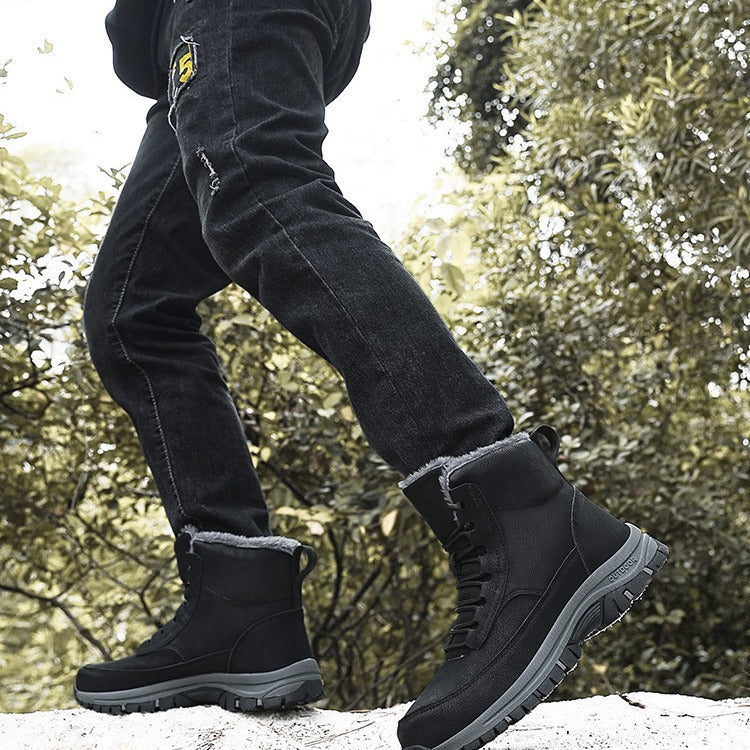 Damen Sportliche Winterstiefel mit warmem Futter und rutschfester Sohle EB