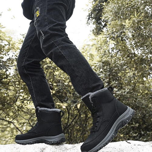 Damen Sportliche Winterstiefel mit warmem Futter und rutschfester Sohle EB