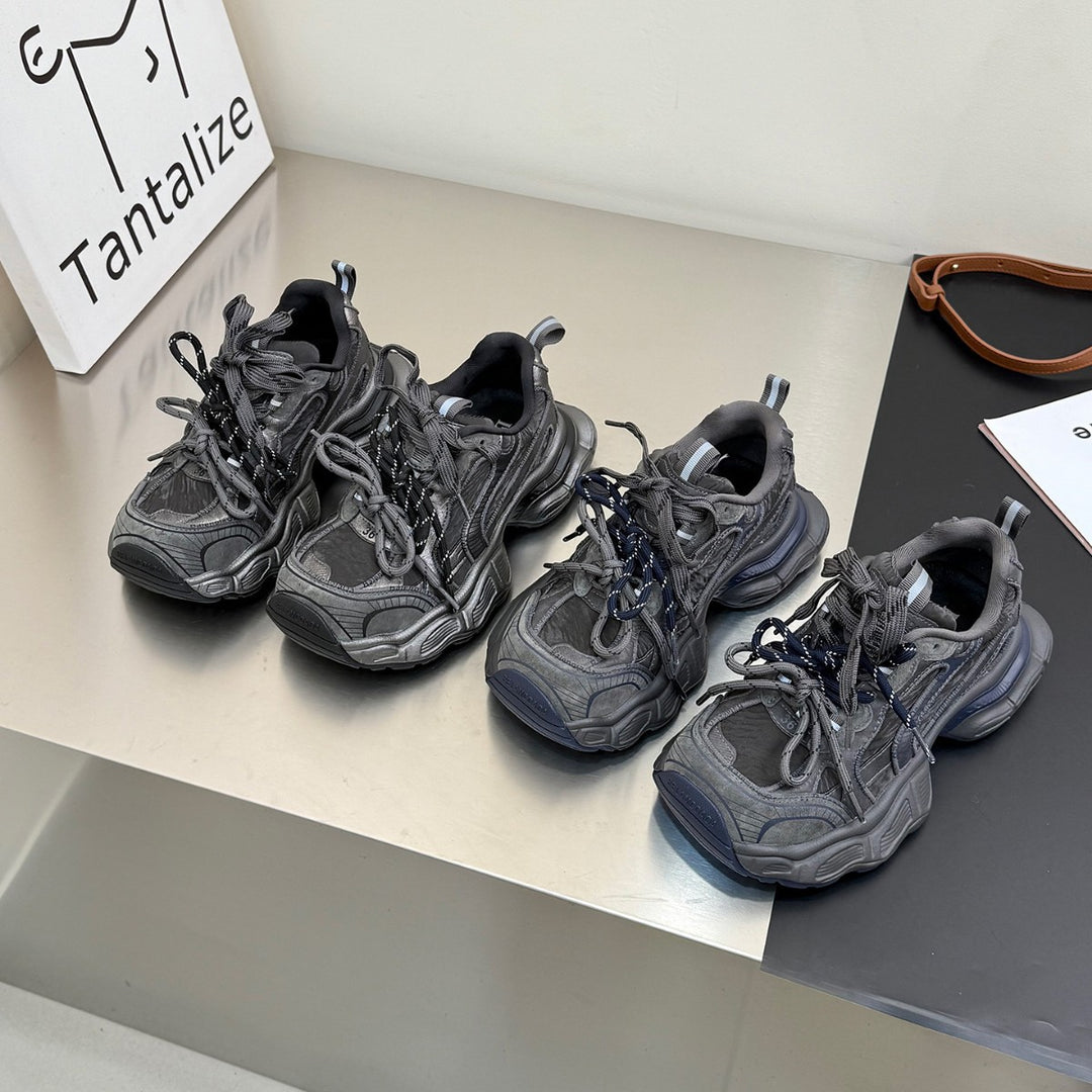 Damen Sportliche Chunky Sneakers mit atmungsaktiver Mesh-Oberfläche EB