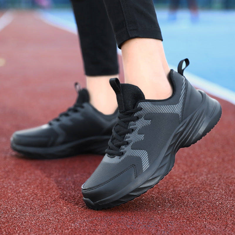 Unisex nan urbaner Komfort-Sneaker mit gepolsterter Keilsohle atmungsaktiver Meshzunge und robustem Kunstlederbesatz EB