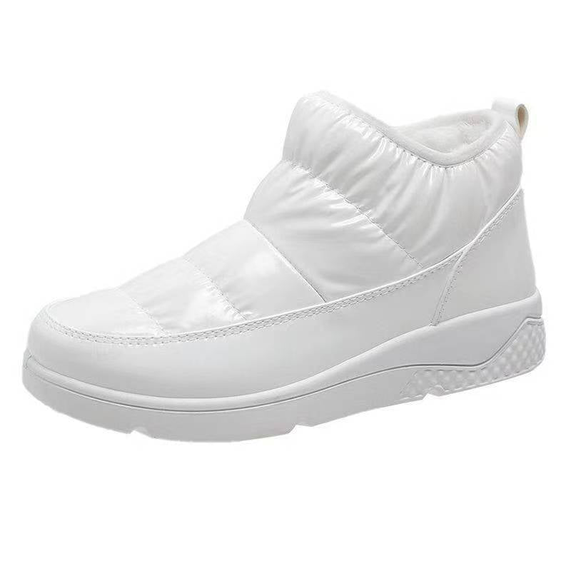 Damen nan gesteppte Winter-Sneaker-Boots mit Thermofutter, elastischem Schaft und rutschfester Profilsohle EB